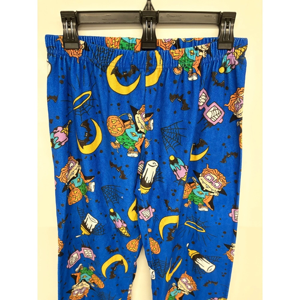 Nostalgic Spooky Pajama Pants Rugrats Chuckie Halloween Nickelodeon Women S Blue